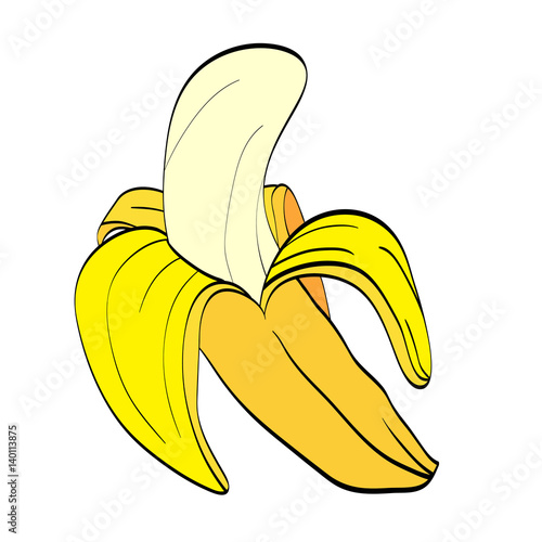 Cartoon Doodle of Banana