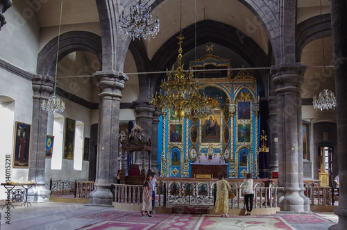 Interior of Yot Verk church in Gyumri, Armenia