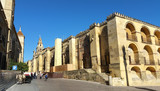 Outside the mosque of Cordoba facade, exterior view of the Mosque, Andalucia, Spain
