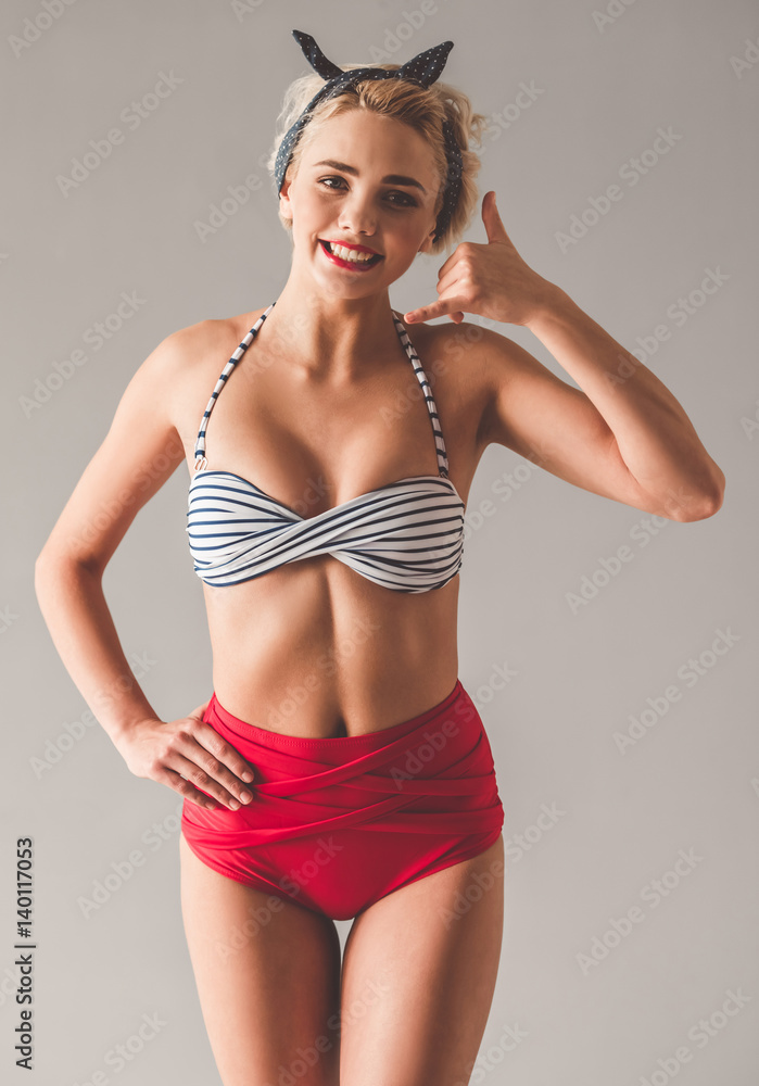 Stylish young girl Stylish young girl