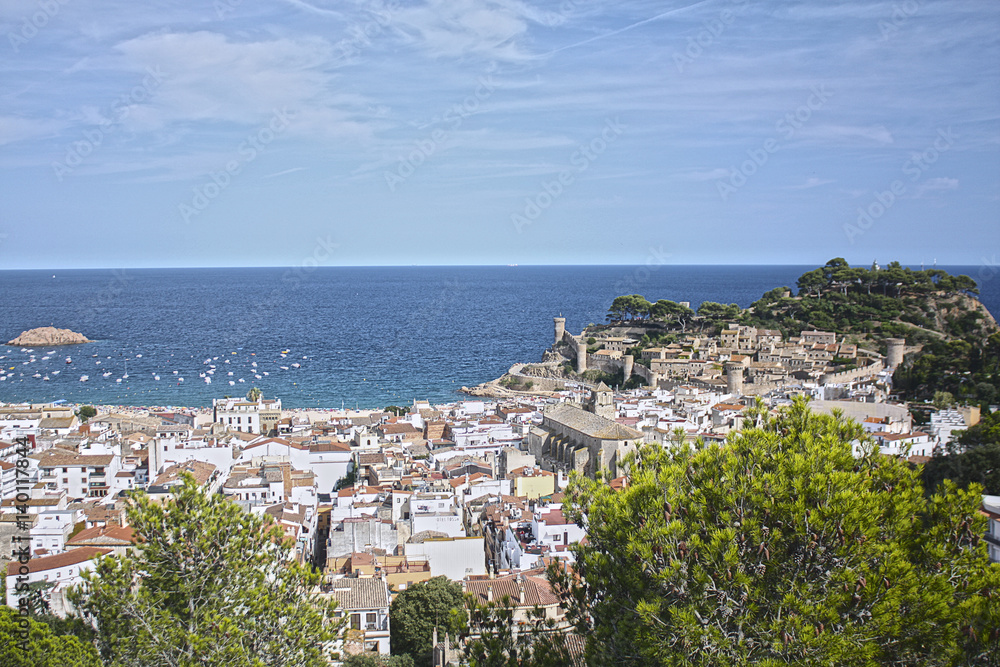 View at the Tossa de Mar, Spain