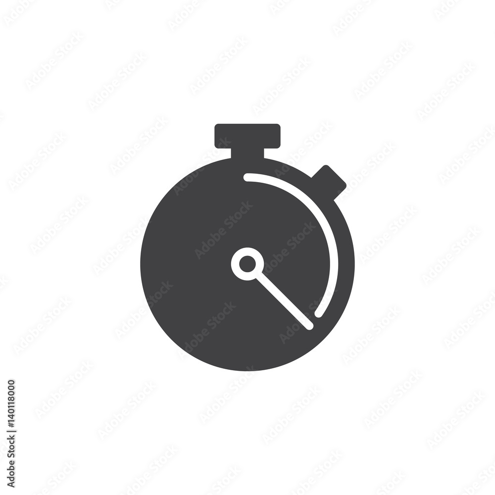 Stopwatch, chronometer icon vector, filled flat sign, solid pictogram isolated on white. Symbol, logo illustration. Pixel perfect Stopwatch, chronometer icon vector, filled flat sign, solid pictogram isolated on white. Symbol, logo illustration. Pixel perfect