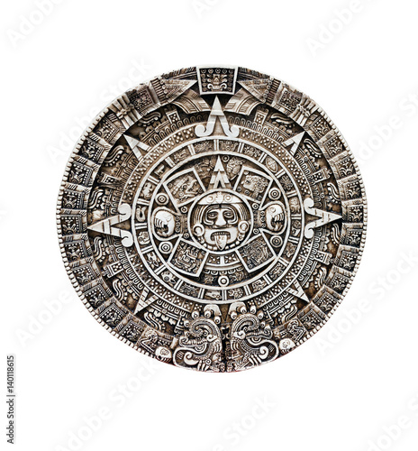 Maya calendar isolated - over white