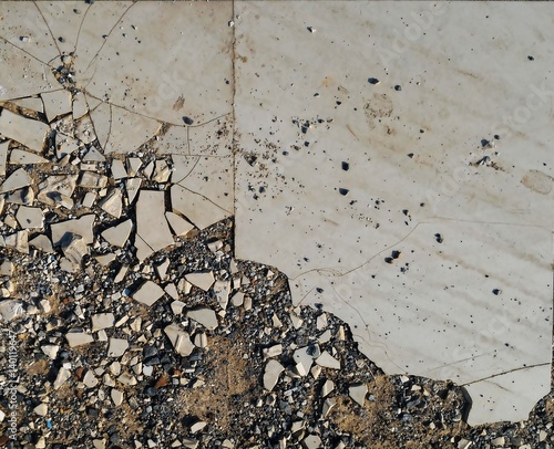 old broken tiles for background