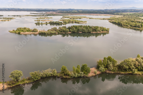 Aerial view of Nysa lake © mariusz szczygieł