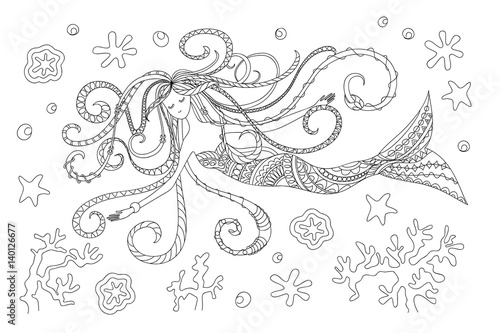 swimming mermaid