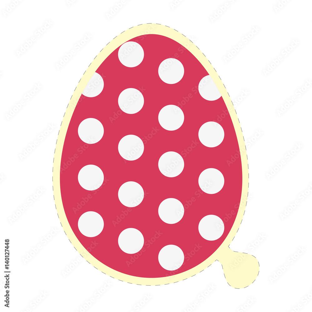 Easter egg sticker icon in trendy flat style. Easter egg sticker icon in trendy flat style.