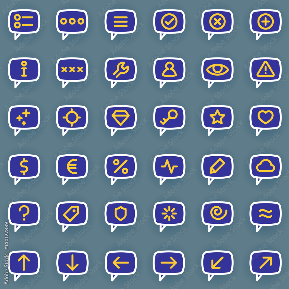 Message icons Message icons