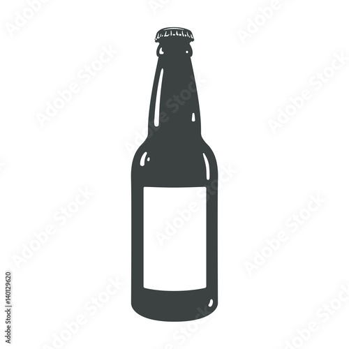 craft beer bottle template vintage brewery bottles sign symbol