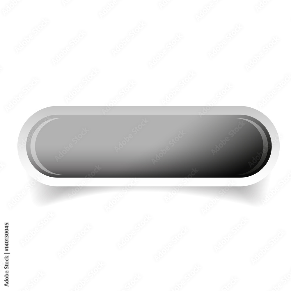 Grey glossy web bar button vector Grey glossy web bar button vector