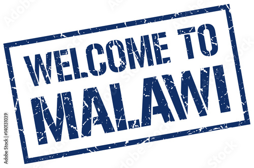 welcome to Malawi stamp