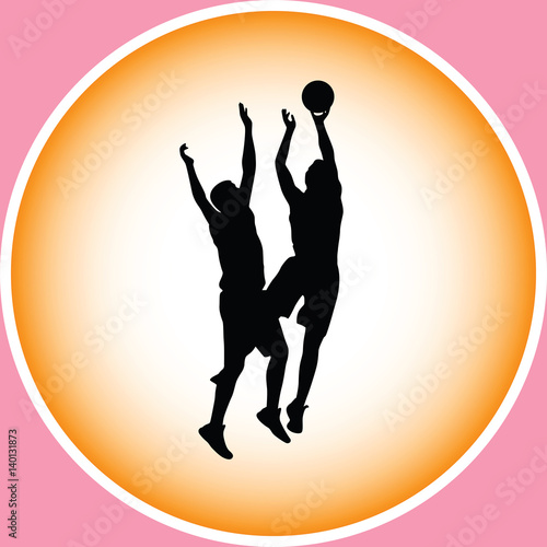 basketball silhouette vector