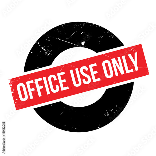 Office Use Only rubber stamp. Grunge design with dust scratches. Effects can be easily removed for a clean, crisp look. Color is easily changed.