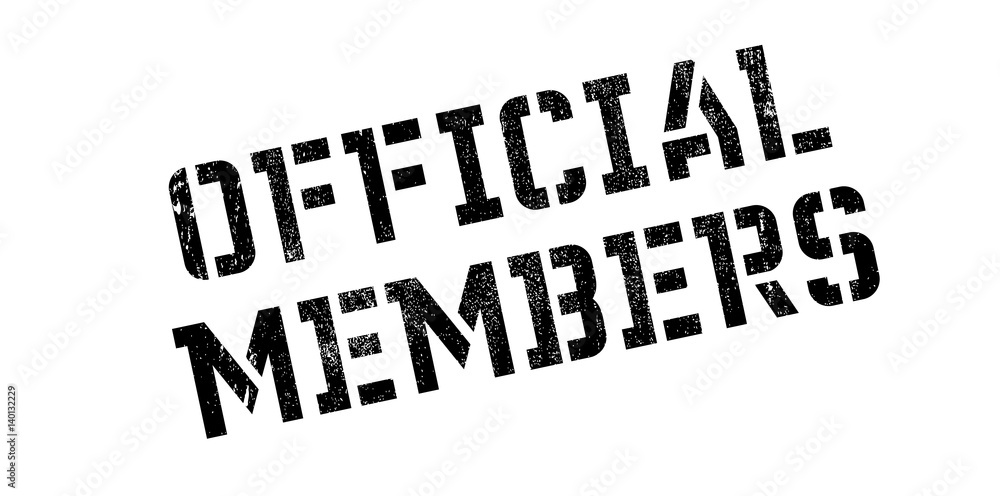 Official Members rubber stamp. Grunge design with dust scratches. Effects can be easily removed for a clean, crisp look. Color is easily changed. Official Members rubber stamp. Grunge design with dust scratches. Effects can be easily removed for a clean, crisp look. Color is easily changed.