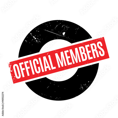 Official Members rubber stamp. Grunge design with dust scratches. Effects can be easily removed for a clean, crisp look. Color is easily changed.