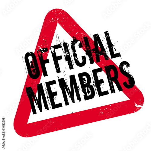 Official Members rubber stamp. Grunge design with dust scratches. Effects can be easily removed for a clean, crisp look. Color is easily changed.