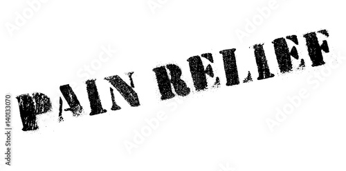 Pain Relief rubber stamp. Grunge design with dust scratches. Effects can be easily removed for a clean, crisp look. Color is easily changed.