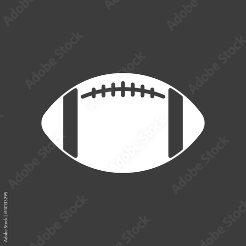 Isolated vector illustration of  an american football balloon