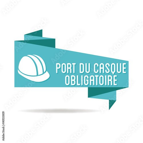 Logo port du casque obligatoire.
