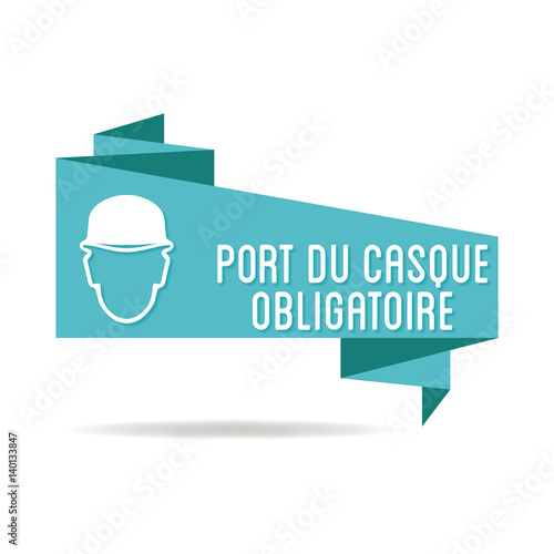Logo port du casque obligatoire.