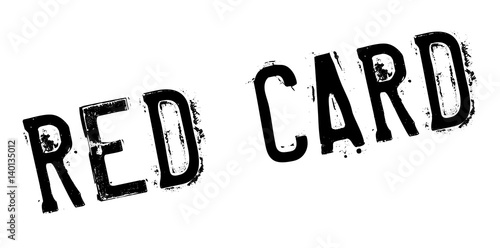 Red Card rubber stamp. Grunge design with dust scratches. Effects can be easily removed for a clean, crisp look. Color is easily changed.