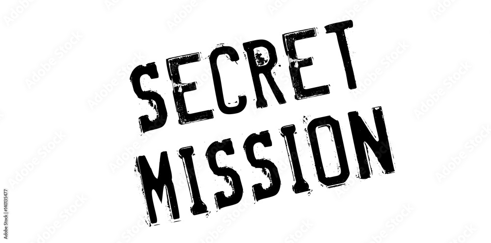 Secret Mission rubber stamp. Grunge design with dust scratches. Effects can be easily removed for a clean, crisp look. Color is easily changed. Secret Mission rubber stamp. Grunge design with dust scratches. Effects can be easily removed for a clean, crisp look. Color is easily changed.