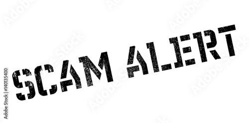 Scam Alert rubber stamp. Grunge design with dust scratches. Effects can be easily removed for a clean, crisp look. Color is easily changed.
