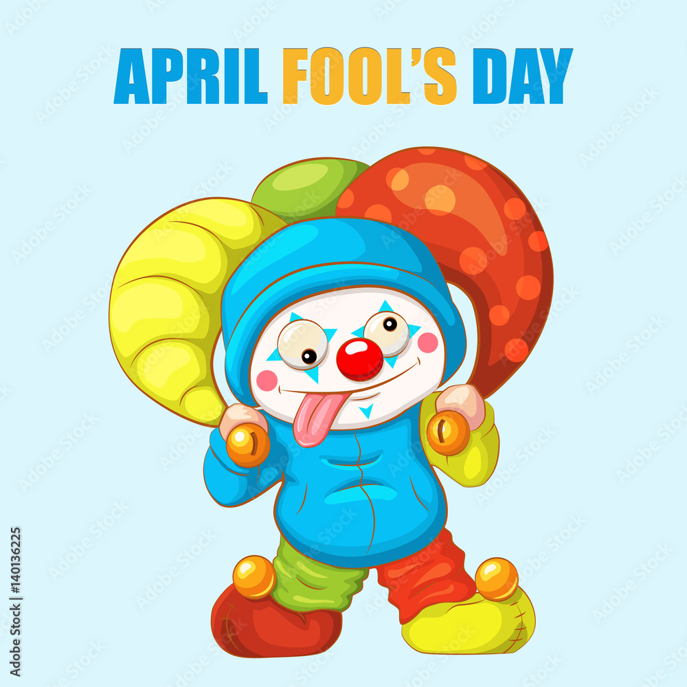 April Fools Day funny joke. Illustration for greeting card, ad, promotion, poster, flier, blog, article, marketing, signage, email April Fools Day funny joke. Illustration for greeting card, ad, promotion, poster, flier, blog, article, marketing, signage, email