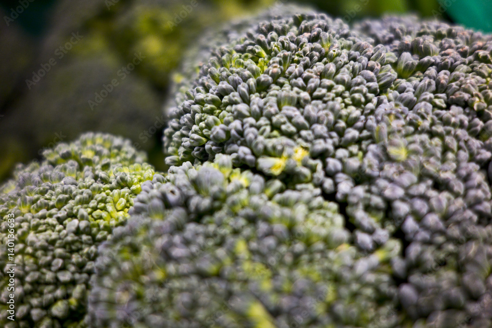 Close Up of Broccoli in Supermarket Close Up of Broccoli in Supermarket