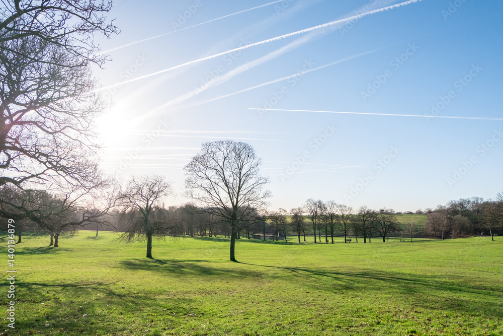 Obraz premium Roundhay Park, Leeds, United Kingdom. One of the largest Parks in Europe.