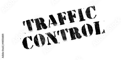 Traffic Control rubber stamp. Grunge design with dust scratches. Effects can be easily removed for a clean, crisp look. Color is easily changed.