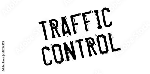 Traffic Control rubber stamp. Grunge design with dust scratches. Effects can be easily removed for a clean, crisp look. Color is easily changed.