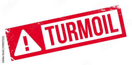 Turmoil rubber stamp. Grunge design with dust scratches. Effects can be easily removed for a clean, crisp look. Color is easily changed.