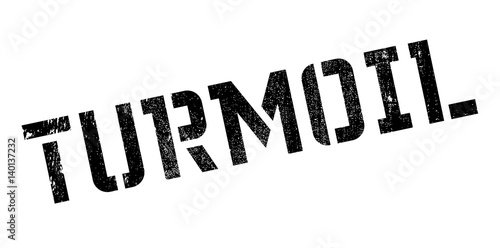 Turmoil rubber stamp. Grunge design with dust scratches. Effects can be easily removed for a clean, crisp look. Color is easily changed.