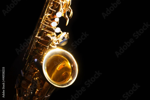 alto saxophone in the dark