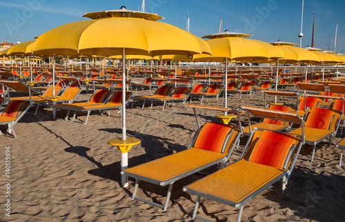 Rimini beach, Italy