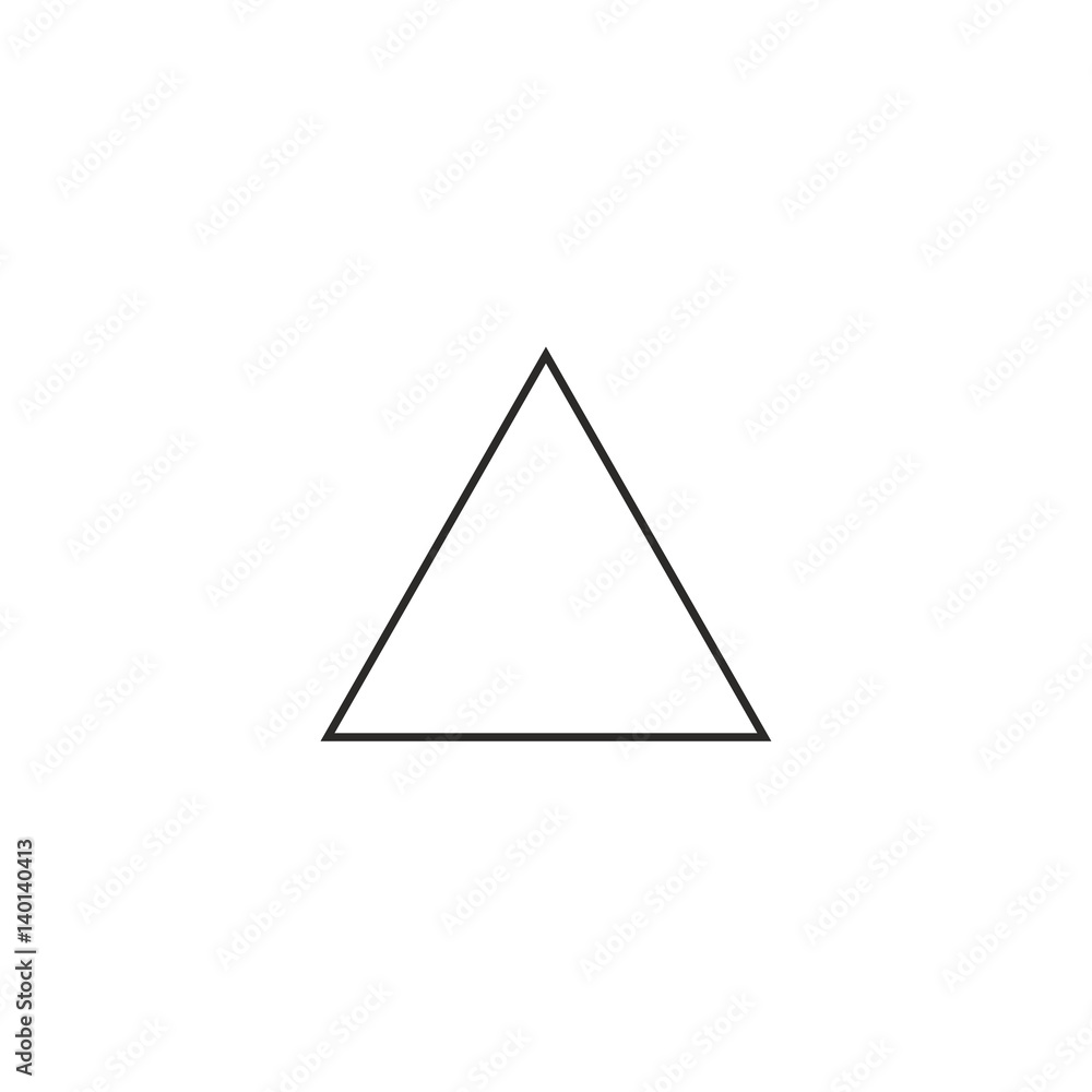 Minimalism triangle icon Minimalism triangle icon