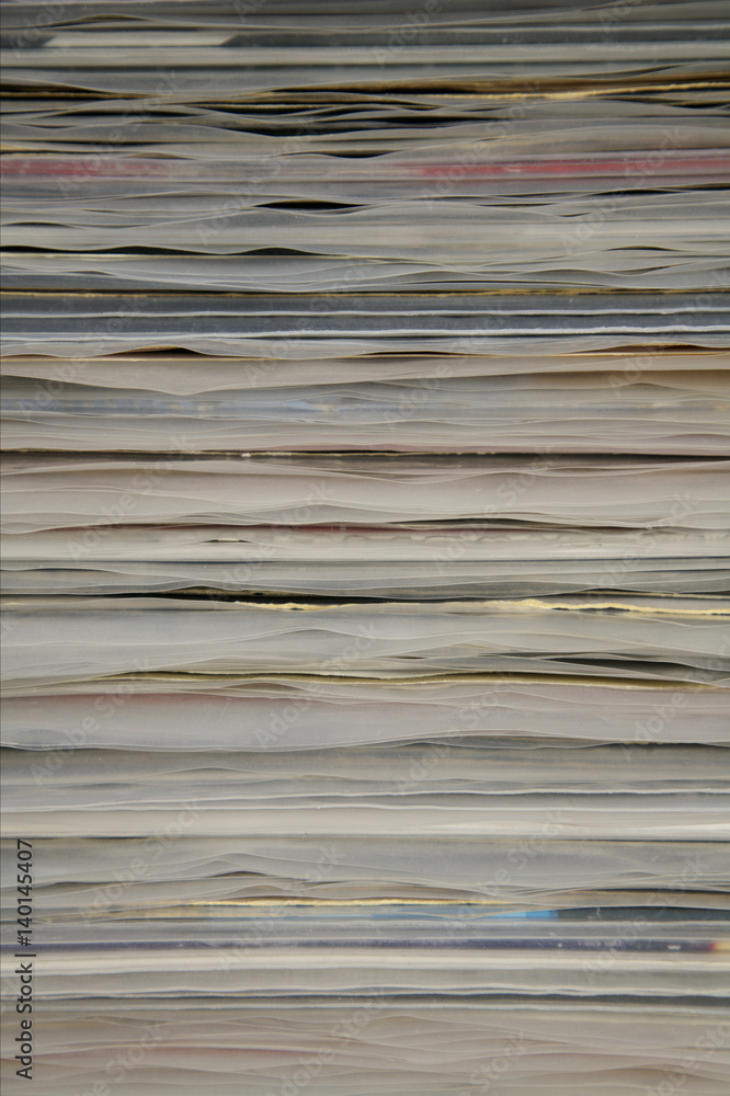 Piled up paper Piled up paper
