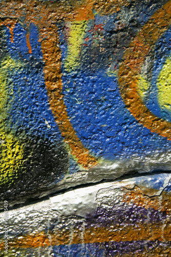 Close-up of graffiti wall