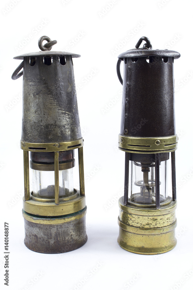 Oil Lamps on White Background Oil Lamps on White Background
