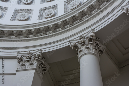 Old European Column Top Decoration Floral Architectural Style History