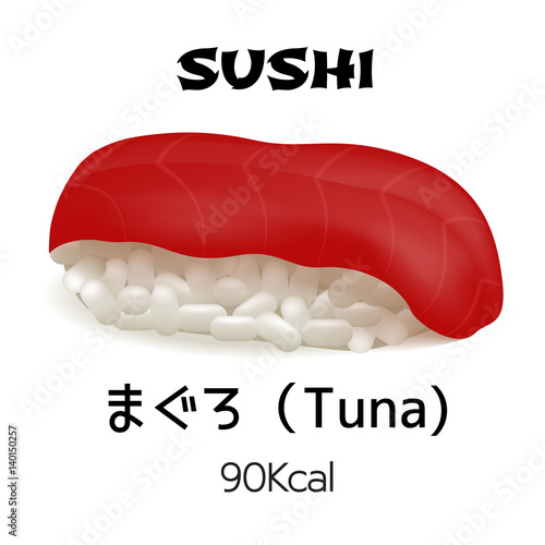 Nigiri sushi isolated