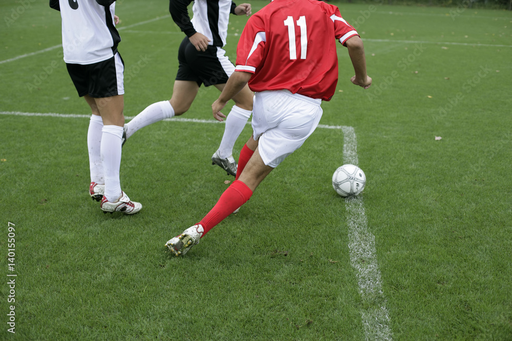 Soccer player in action