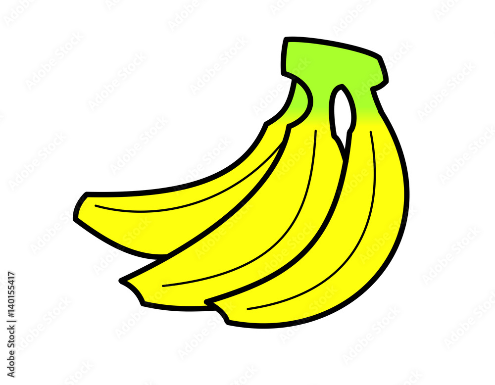 バナナ(色、緑)