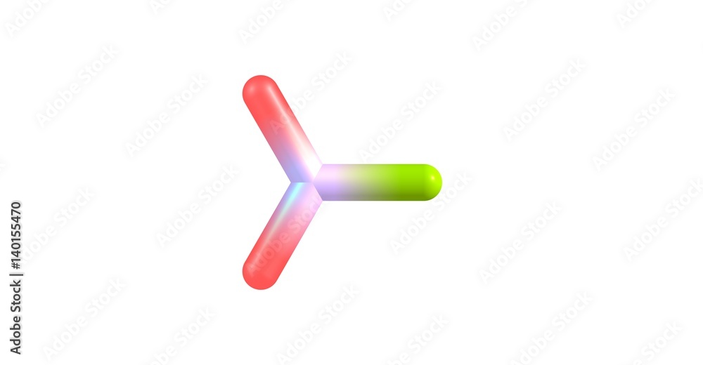 Formaldehyde molecular structure isolated on white Formaldehyde molecular structure isolated on white