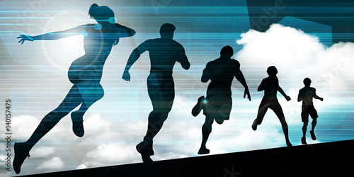 Φωτογραφία Athletes Running