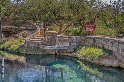 Steps Leading to the Blue Hole near Route 66