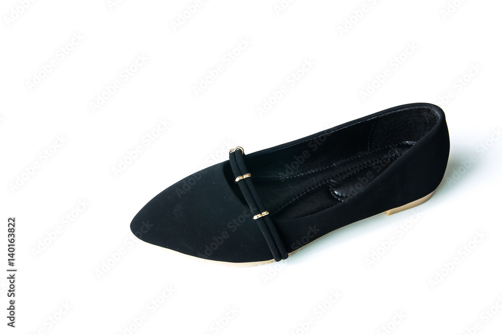 Black shoes on white background Black shoes on white background