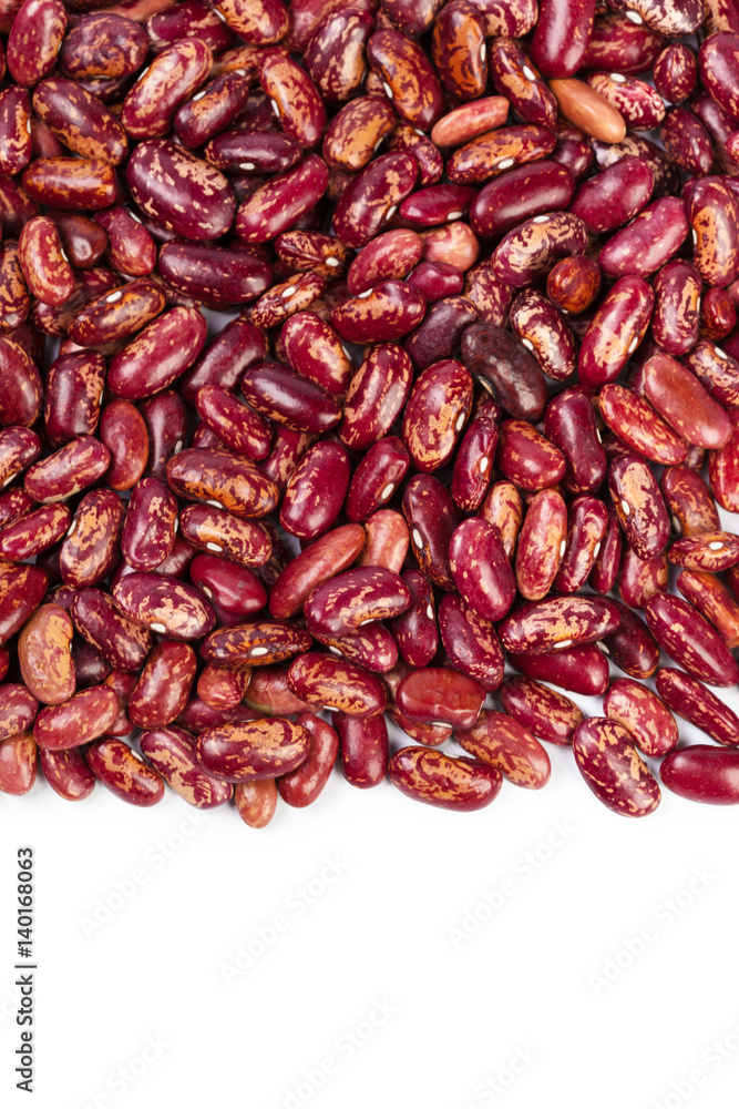 Red beans isolated on white background Red beans isolated on white background