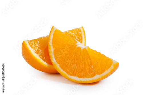 fresh orange isolated on white background